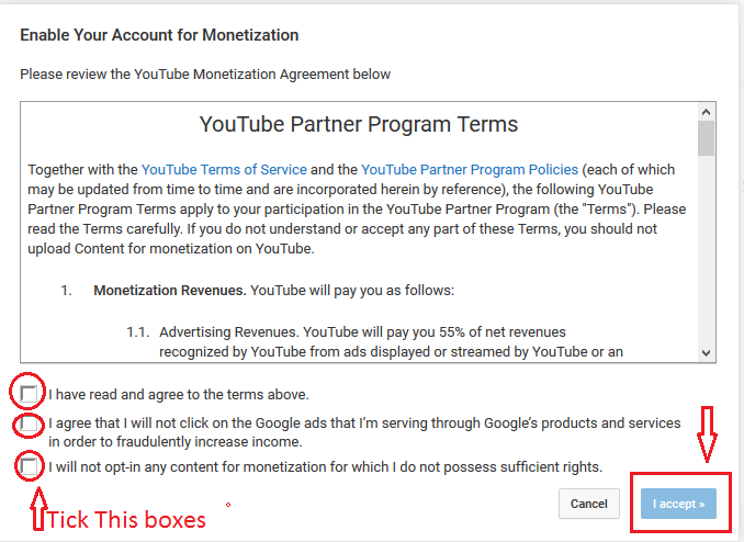 make money on youtube monetization step