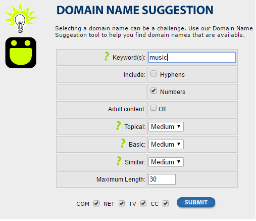 Domain Name Suggestion Tools domainit